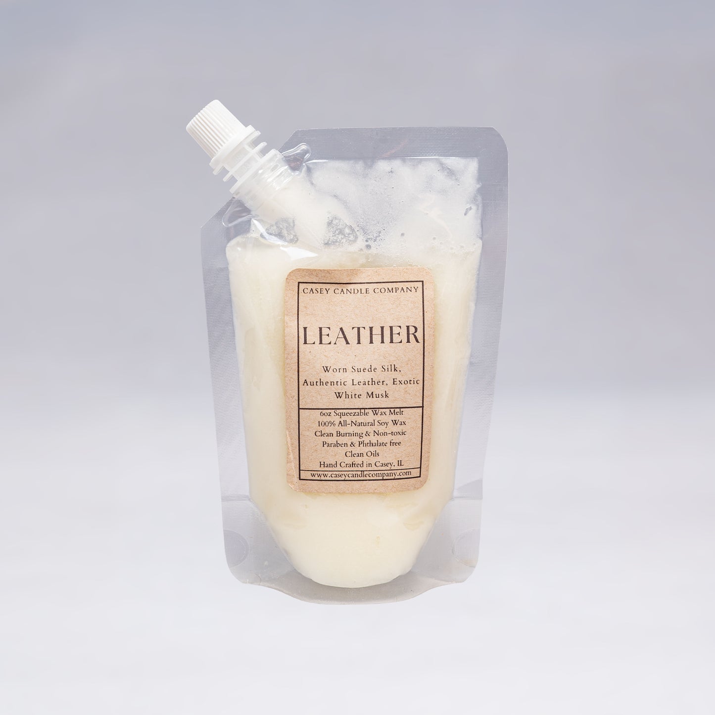 Casey Candle Company - Leather | Squeezable Wax Melt 6oz