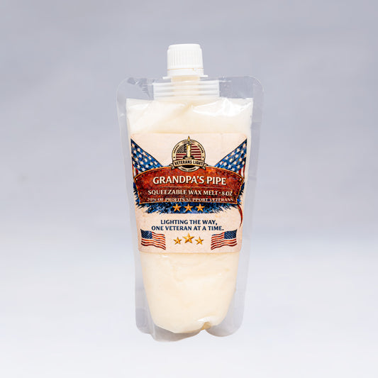 Veteran's Light - Grandpa's Pipe | Squeezable Wax Melt 8oz
