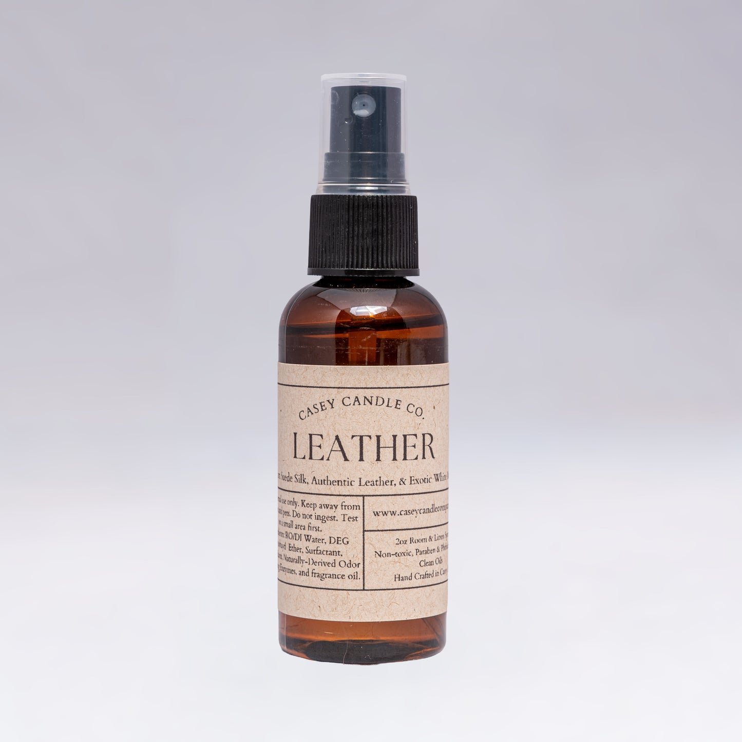 Casey Candle Co | Leather - Room & Linen Spray 2oz